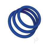 Zolo Stretchy Silicone Cock Ring (3 Pack) - Navy